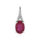 Bemainty Ruby Silver Pendant