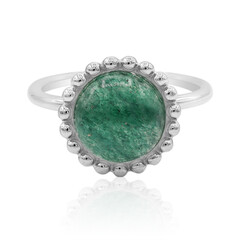 Aventurine Silver Ring