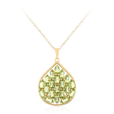 Burmese Peridot Silver Necklace