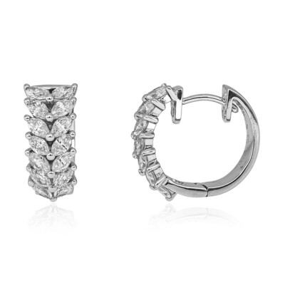 18K SI1 (H) Diamond Gold Earrings (CIRARI)