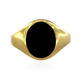 Black Onyx Silver Ring (M de Luca)