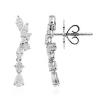 18K SI2 (H) Diamond Gold Earrings (Estée Collection)