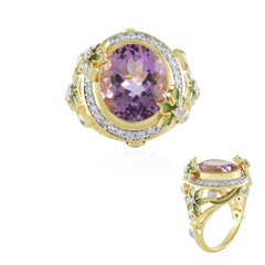 Rose de France Amethyst Silver Ring (Adela Silber)