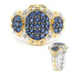 Blue Sapphire Silver Ring (Gems en Vogue)
