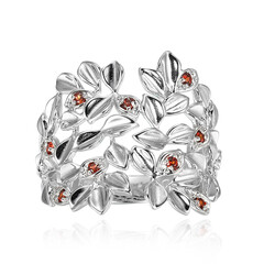 Mozambique Garnet Silver Ring
