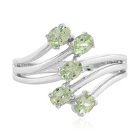 Merelani Mint Garnet Silver Ring