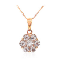 10K AAA Morganite Gold Necklace