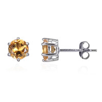 Citrine Silver Earrings
