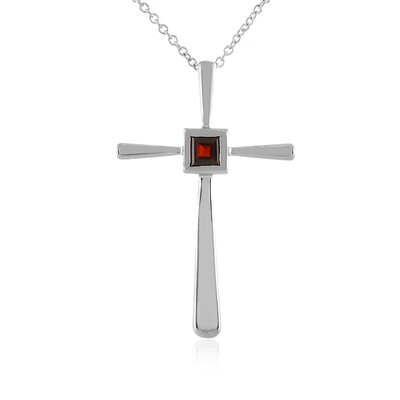 Mozambique Garnet Silver Necklace
