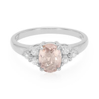 Pink Cuprian Tourmaline Silver Ring