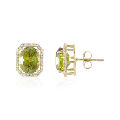 9K Sphene Gold Earrings