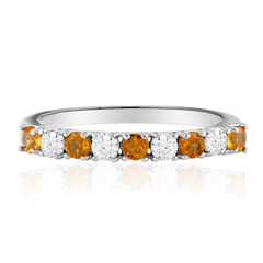 Spessartite Silver Ring