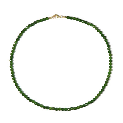 Russian Diopside Silver Necklace