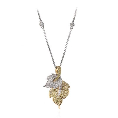 14K SI2 Yellow Diamond Gold Necklace (CIRARI)