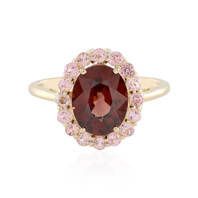 9K Mahogany Zircon Gold Ring
