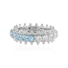 Swiss Blue Topaz Silver Ring (Dallas Prince Designs)