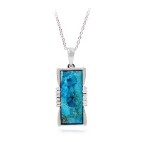 Kingman Blue Mojave Turquoise Silver Necklace (Faszination Türkis)
