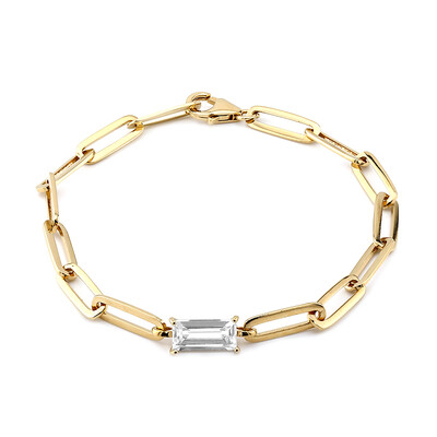 White Topaz Silver Bracelet