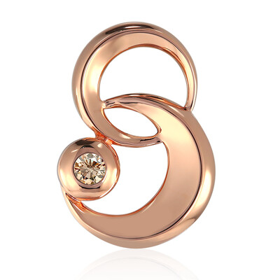9K SI1 Argyle Rose De France Diamond Gold Pendant (Annette)