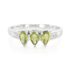 Cuprian Tourmaline Silver Ring