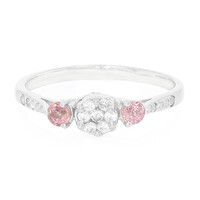 Padparadscha Sapphire Silver Ring
