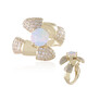 9K Welo Opal Gold Ring (de Melo)