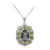 Mystic Quartz Silver Necklace