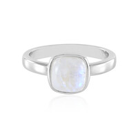 Rainbow Moonstone Silver Ring
