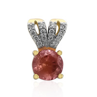18K Pezzottaite Gold Pendant