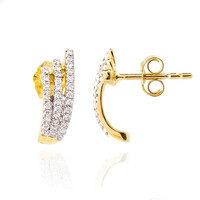 9K SI Diamond Gold Earrings