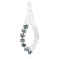 Fancy Diamond Silver Pendant