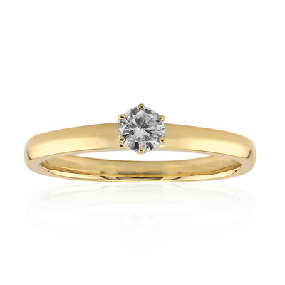 18K SI2 (H) Diamond Gold Ring