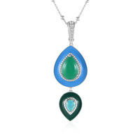 Green Onyx Silver Necklace (Dallas Prince Designs)