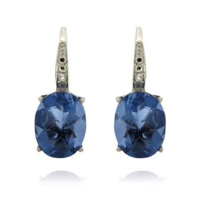 Colour Change Fluorite Silver Earrings