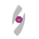 Burmese Ruby Silver Pendant (Pallanova)