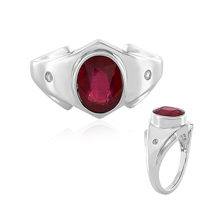 Bemainty Ruby Silver Ring