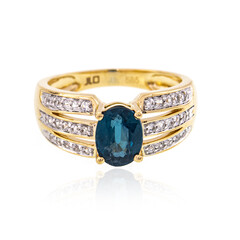 14K Teal Kyanite Gold Ring