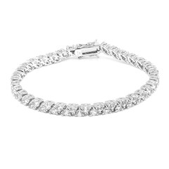 White Topaz Silver Bracelet