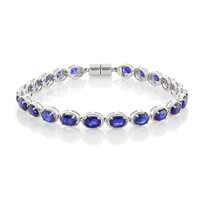 Madagascar Blue Sapphire Silver Bracelet