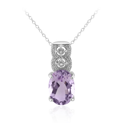 Bolivian Amethyst Silver Necklace