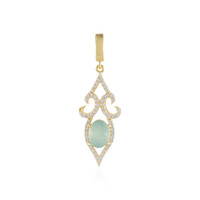 Grandidierite Silver Pendant