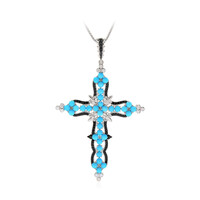 Sleeping Beauty Turquoise Silver Necklace (Dallas Prince Designs)