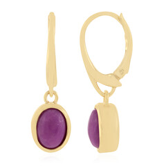Phosphosiderite Silver Earrings