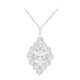 White Topaz Silver Necklace