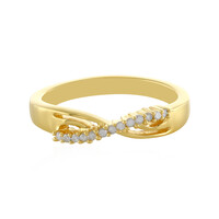 I4 (J) Diamond Silver Ring