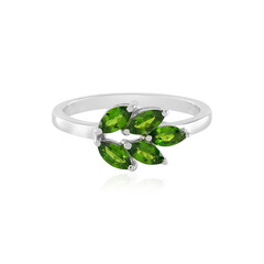 Russian Diopside Silver Ring