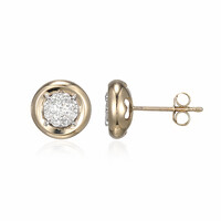9K I1 (I) Diamond Gold Earrings