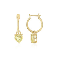 Lemon Quartz Silver Earrings