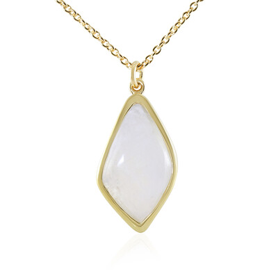 Rainbow Moonstone Silver Necklace