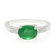 Bahia Emerald Silver Ring